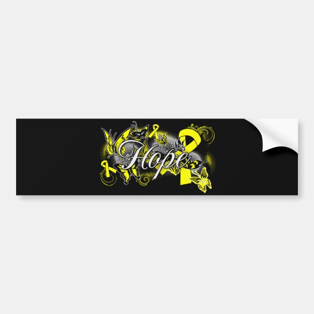 Suicide Prevention Hope Garden Ribbon Bumper Sticker (Front)