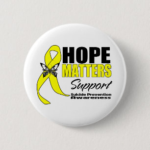 Suicide Prevention Hope Matters 6 Cm Round Badge