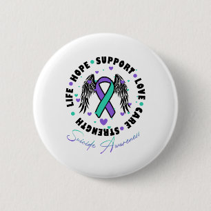 Suicide Prevention Hope Support Love Life Suicide  6 Cm Round Badge