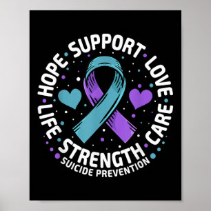Suicide Prevention Hope Support Love Life Suicide Poster