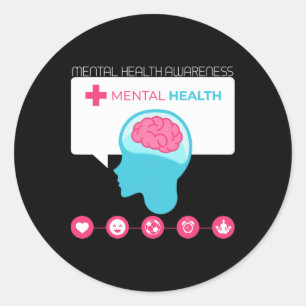 Suicide Prevention - Mental Health Awareness Classic Round Sticker