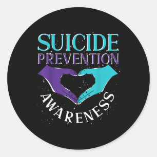 Suicide Prevention Month Mental Health Suicide Pre Classic Round Sticker