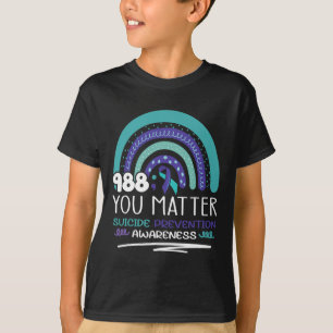Suicide Prevention Purple Teal Rainbow You Problem T-Shirt