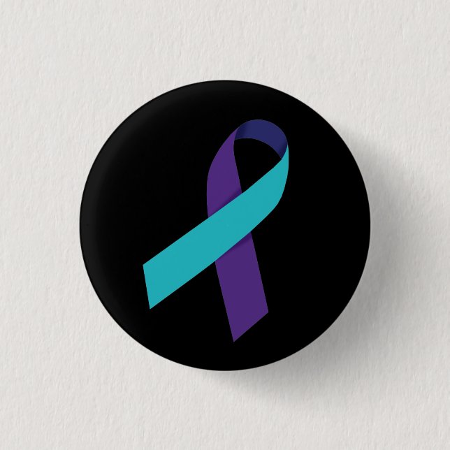 Suicide Prevention Ribbon 3 Cm Round Badge (Front)