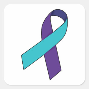 Suicide Prevention Ribbon Square Sticker
