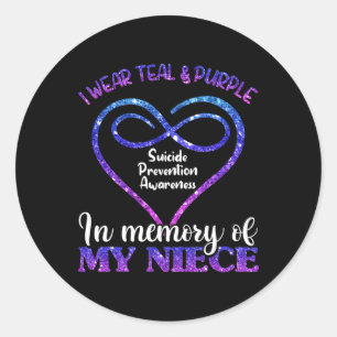 Suicide Prevention Shirt Suicide Prevention Aware Classic Round Sticker
