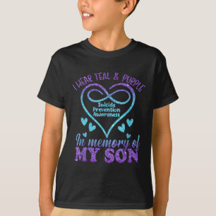 Suicide Prevention Shirt, Teal & Purple In Mem T-Shirt