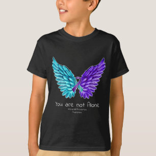 Suicide Prevention Shirt Wings And Ribbon Suicide