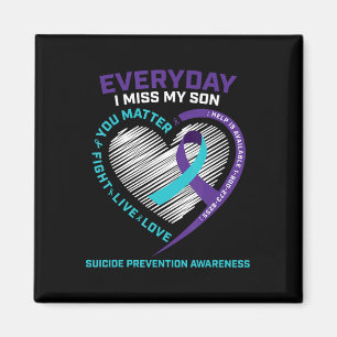 Suicide Prevention Son Mum Dad s Men Women Gifts Magnet