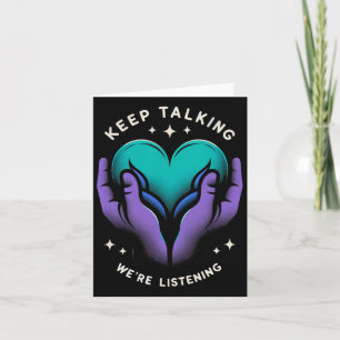 Suicide Prevention Suicide Awareness And Mental He Card