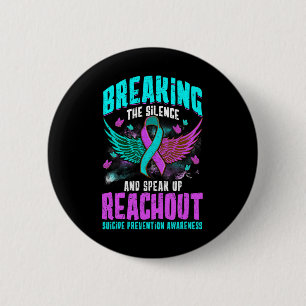 Suicide Prevention Suicide Awareness Ribbon 6 Cm Round Badge