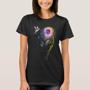 Suicide Prevention Sunflower Hummingbird T-Shirt