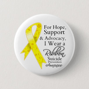 Suicide Prevention Support Hope Awareness 6 Cm Round Badge