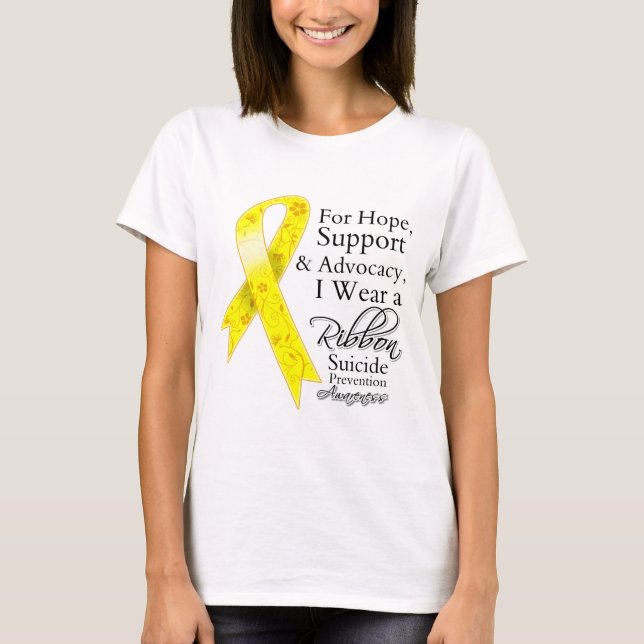 Suicide Prevention Support Hope Awareness T-Shirt (Front)