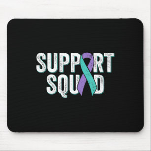 Suicide Prevention Support Squad - Teal Purple Awa Mouse Mat