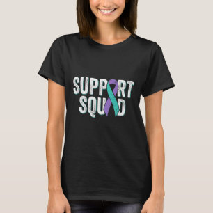 Suicide Prevention Support Squad - Teal Purple Awa T-Shirt