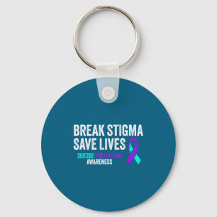 Suicide Prevention Suprt Break Stigma Suicide Awar Key Ring
