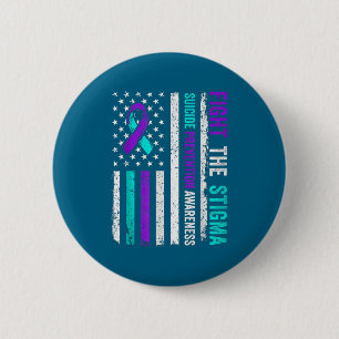 Suicide Prevention Suprt Fight Stigma Suicide Awar 6 Cm Round Badge