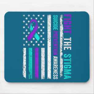 Suicide Prevention Suprt Fight Stigma Suicide Awar Mouse Mat