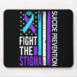 Suicide Prevention Suprt Fight The Stigma Vintage  Mouse Mat