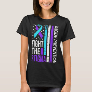 Suicide Prevention Suprt Fight The Stigma Vintage  T-Shirt