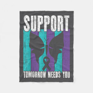 Suicide Prevention Suprt Tomorrow _ I For Suprters Fleece Blanket