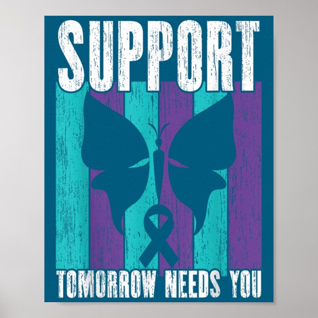 Suicide Prevention Suprt Tomorrow _ I For Suprters Poster (Front)