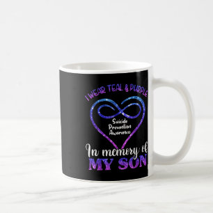 Suicide Prevention Teal & Purple In Memory Of Coffee Mug