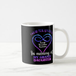 Suicide Prevention, Teal & Purple In Memory Of Coffee Mug