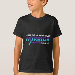 Suicide Prevention Teal Purple Awareness Aunt Of A T-Shirt