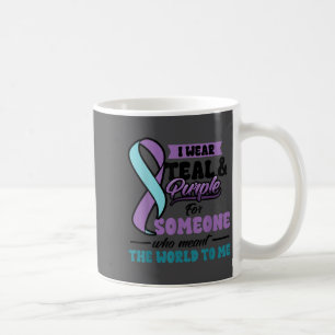 Suicide Prevention Wear Teal Purple Someone Meant  Coffee Mug