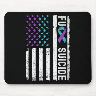 Suicide Prevention Week Awareness Month American F Mouse Mat