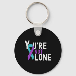 Suicide Prevention Week Awareness You're Not Alone Key Ring