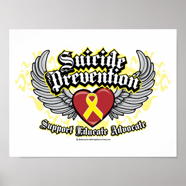 Suicide Prevention Wings Poster (Front)