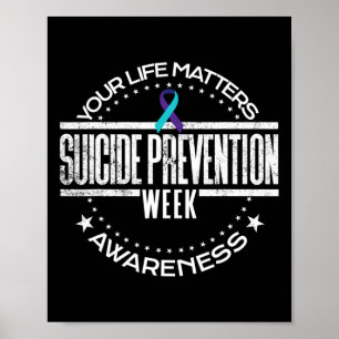 Suicide Prevention Your Life Problems Suicide Awar Poster