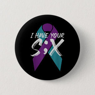 Suicide Semicolon Six Gift 6 Cm Round Badge