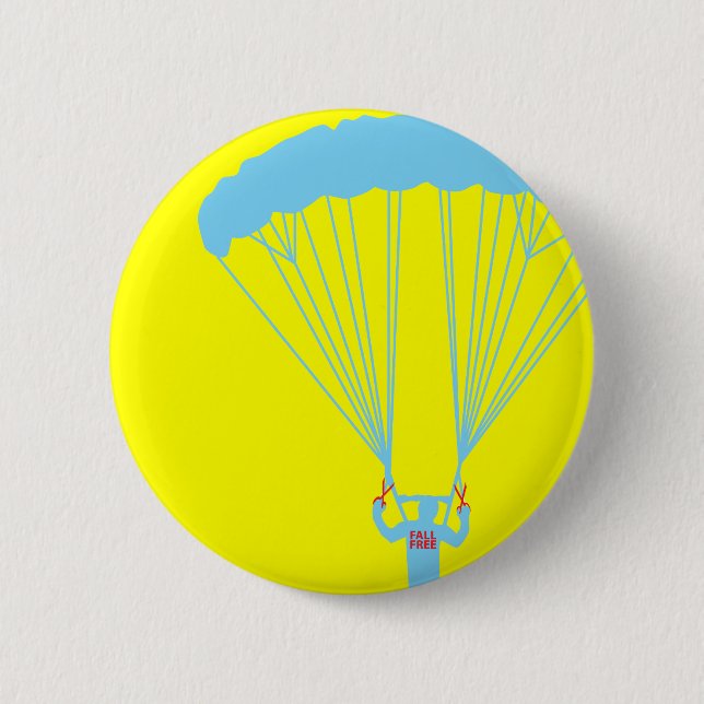 suicide skydive 6 cm round badge (Front)