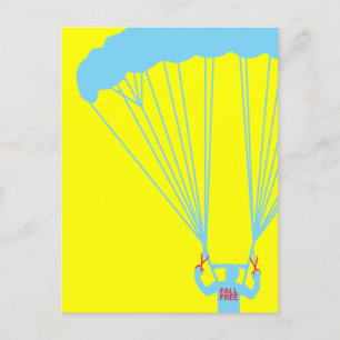 suicide skydive postcard