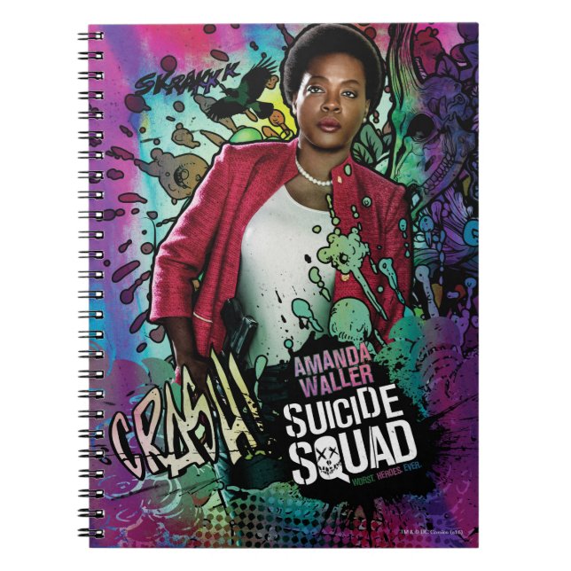 Suicide Squad | Amanda Waller Character Graffiti Notebook (Front)