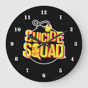 Suicide Squad   Bomb Logo Large Clock