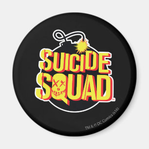 Suicide Squad   Bomb Logo Magnet
