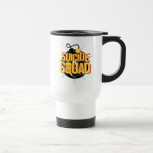 Suicide Squad   Bomb Logo Travel Mug