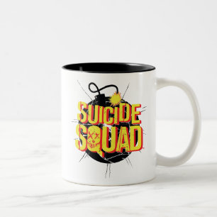 Suicide Squad Bomb Logo Two-Tone Coffee Mug