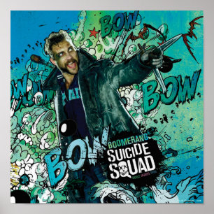 Suicide Squad Boomerang Character Graffiti Poster
