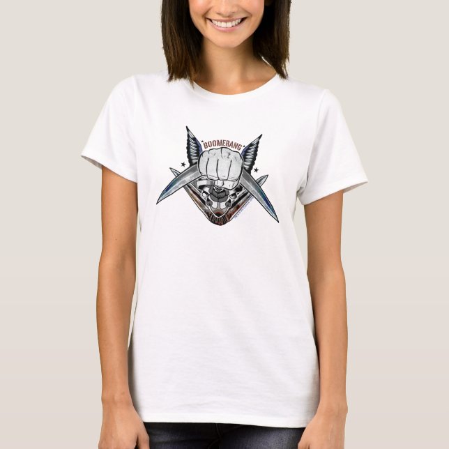 Suicide Squad | Boomerang Fist Tattoo Art T-Shirt (Front)