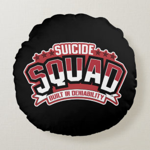 Suicide Squad Built In Deniability Round Cushion