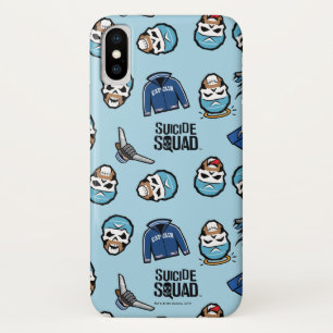 Suicide Squad Captain Boomerang Emoji Pattern iPhone X Case