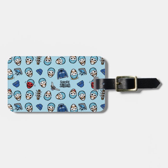 Suicide Squad | Captain Boomerang Emoji Pattern Luggage Tag (Front Horizontal)
