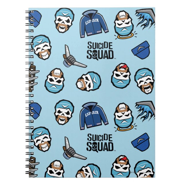 Suicide Squad | Captain Boomerang Emoji Pattern Notebook (Front)