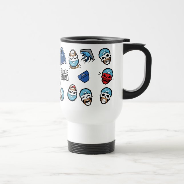 Suicide Squad | Captain Boomerang Emoji Pattern Travel Mug (Right)